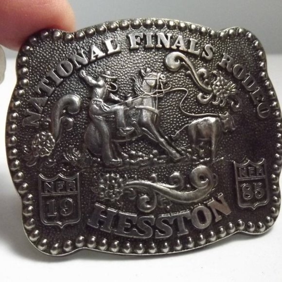 Hesston National Finals Rodeo Child's Buckle 1985 - Picture 5 of 6